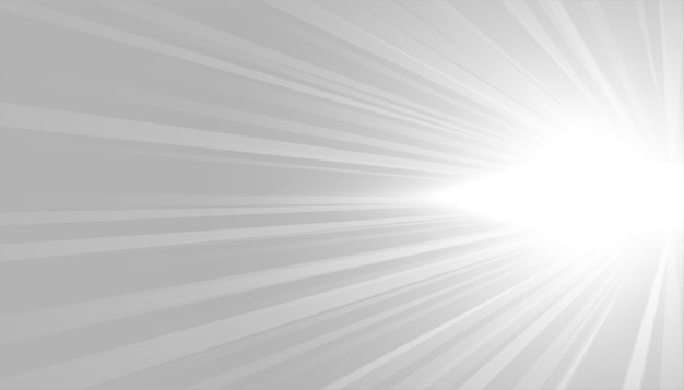 Gray background with white glowing rays design