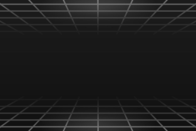 Free vector gray grid line pattern on a black background