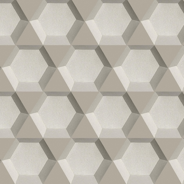 Free Vector gray hexagonal paper craft patterned background