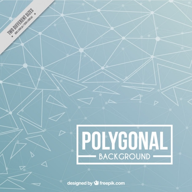 Free Vector great blue polygonal background