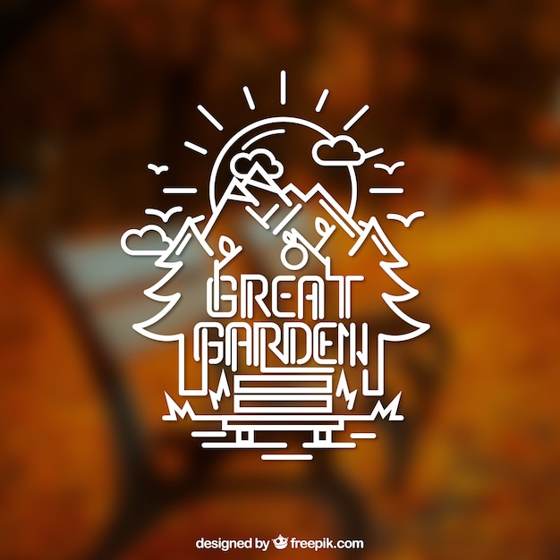 Free vector great garden logo