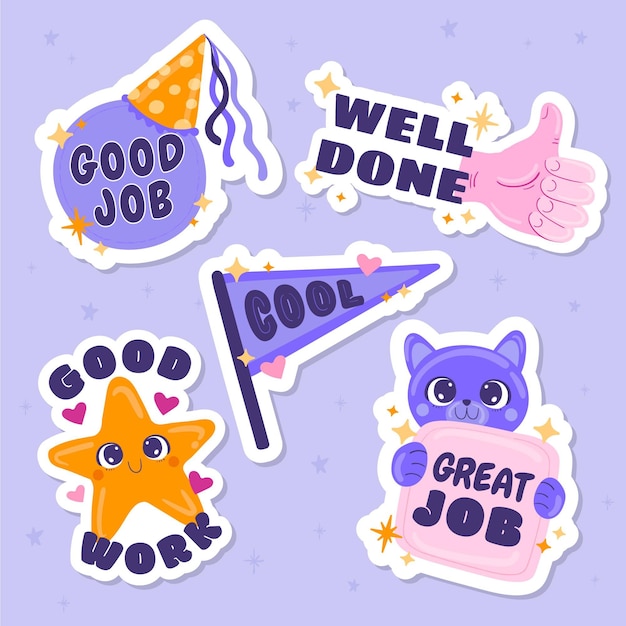 Great job stickers pack