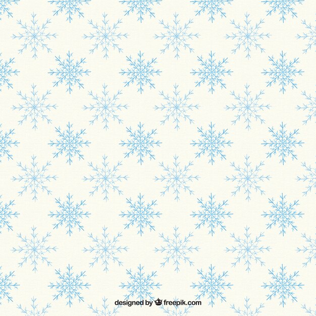 Great pattern with blue snowflakes