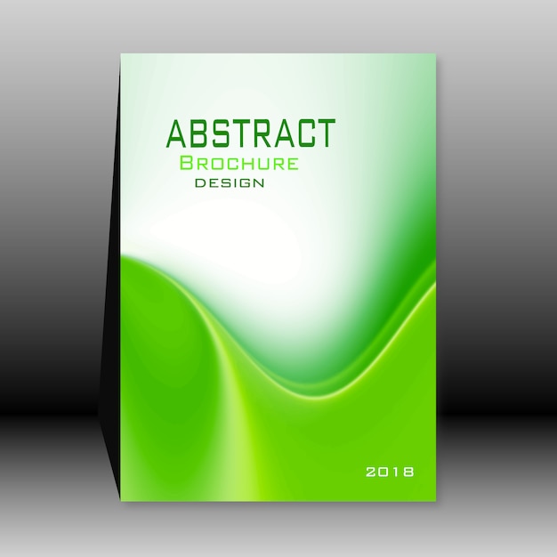 Green abstract brochure