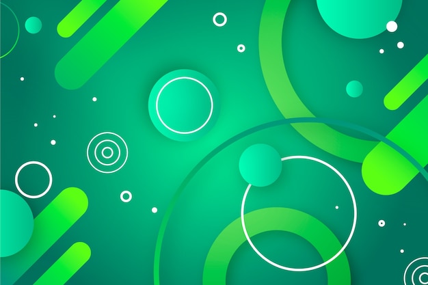 Green abstract geometric background