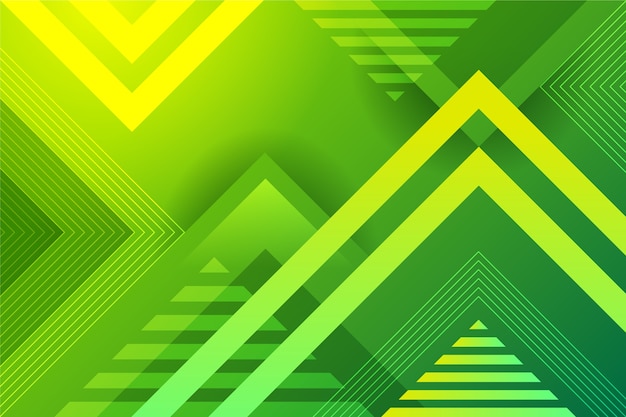 Green abstract geometric background