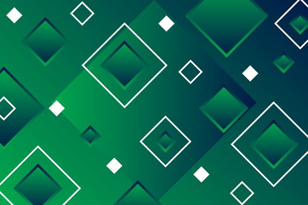 Green abstract geometric background