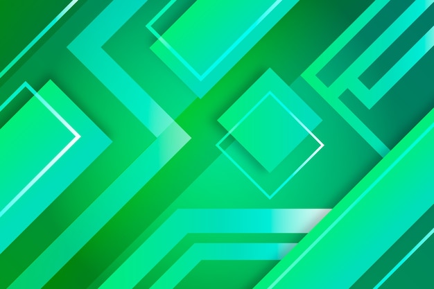 Green abstract geometric background