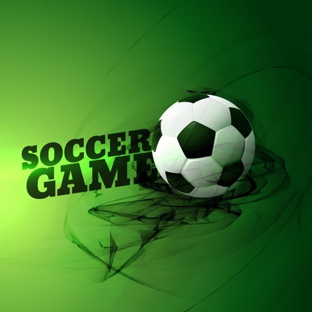 Free Vector green background about soccer