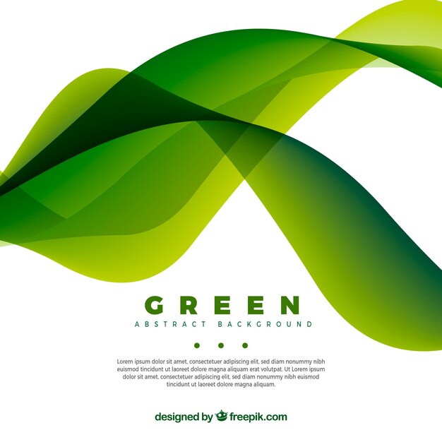 Green background in abstract style