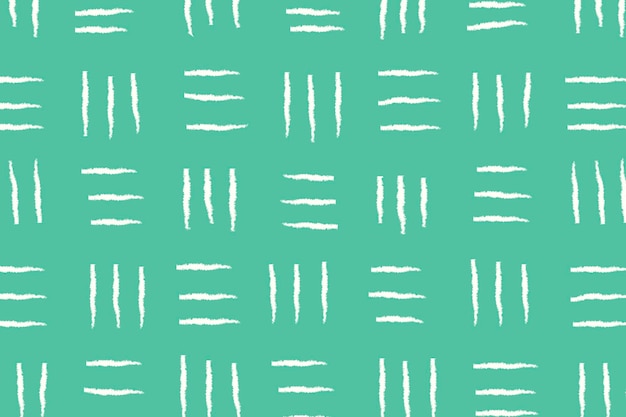 Free vector green background, lined doodle pattern, simple design vector