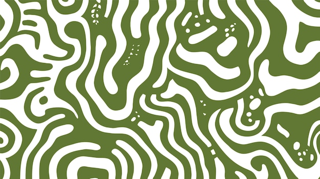 Free vector green background with circles maze