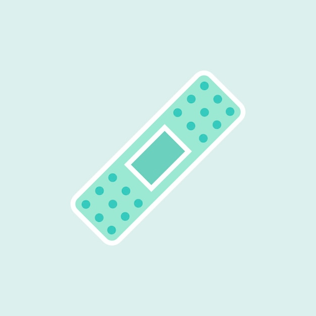 Free vector green bandage element vector