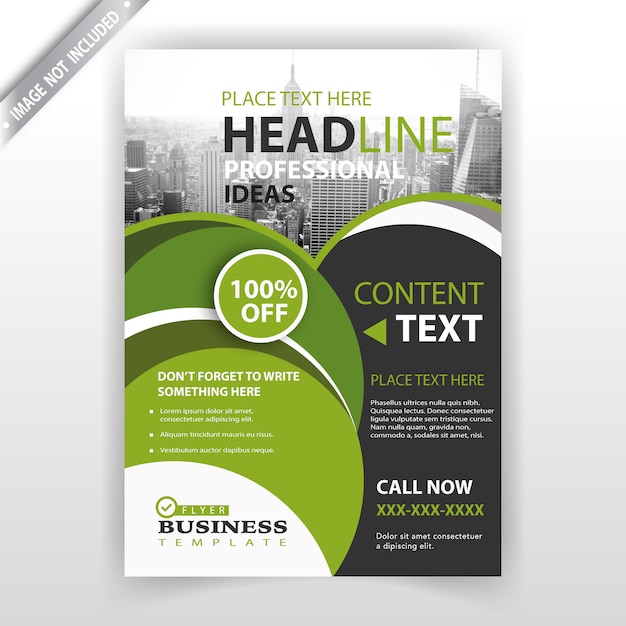 green brochure business design