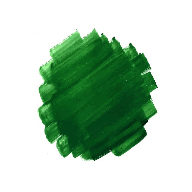 Green brush stroke watercolor design