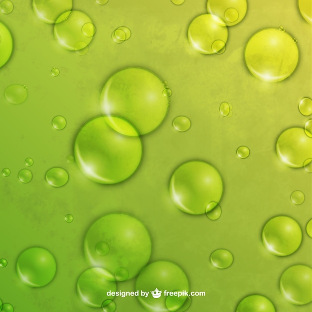 Green bubbles background