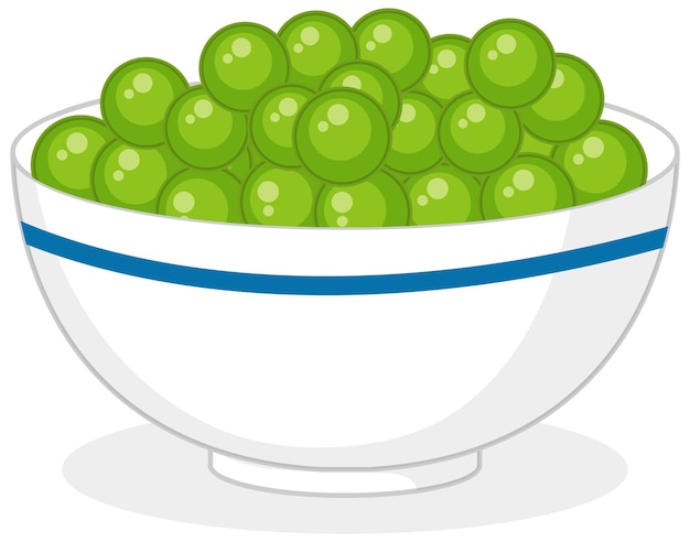 Free Vector green candy sphere in a bowl isolated