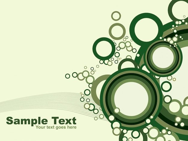 Free vector green circular design background