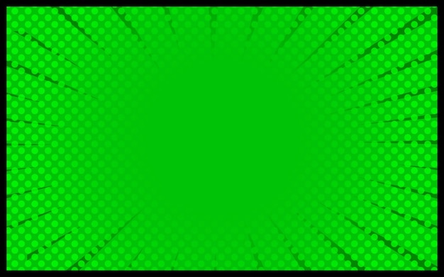 Green comic background Retro vector illustration