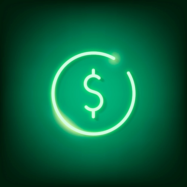 Free Vector green cryptocurrency design element vector