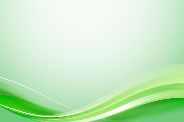 Free vector green curve abstract background