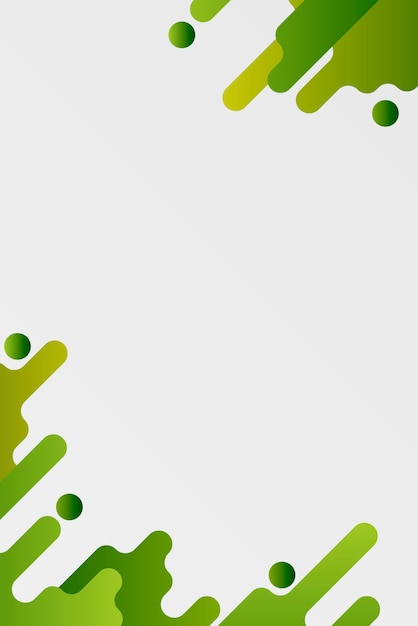 Green fluid background frame vector