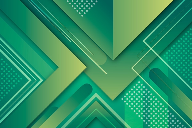 Free Vector green geometric abstract background