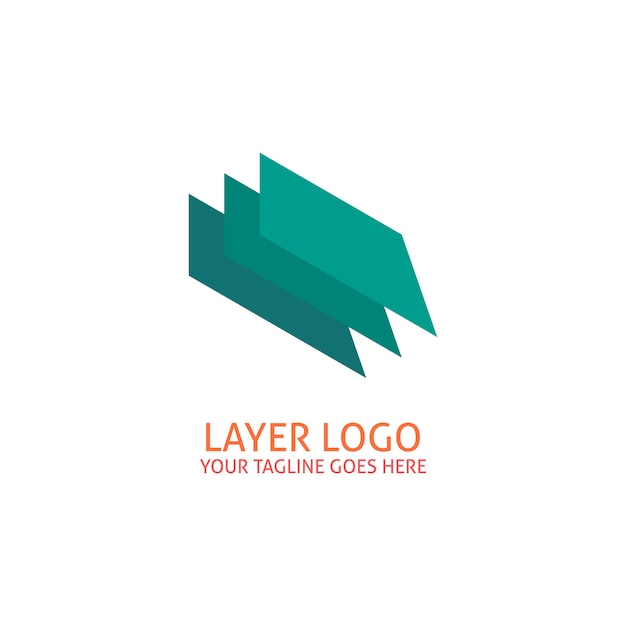 Green geometric logo