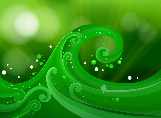 Green gradient design