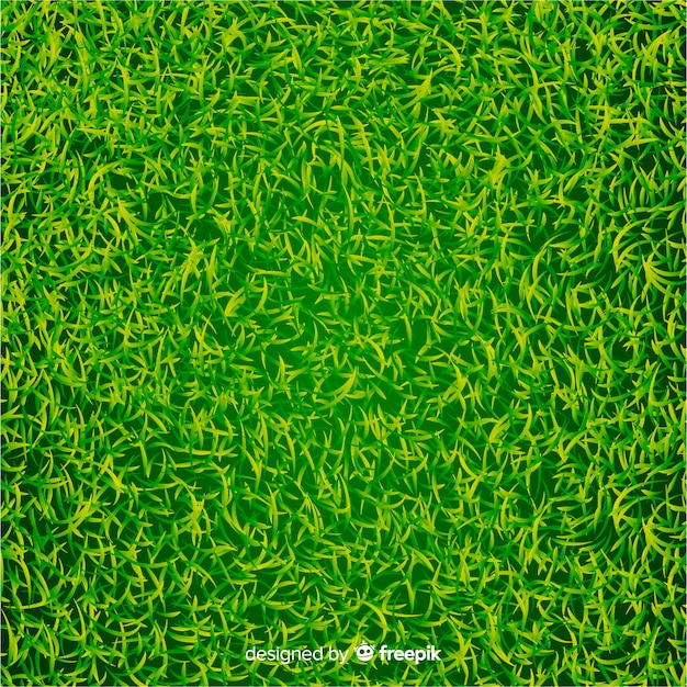 Free vector green grass background realistic style