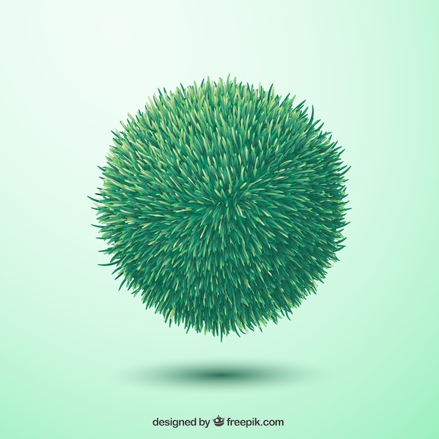 Free Vector green grass sphere