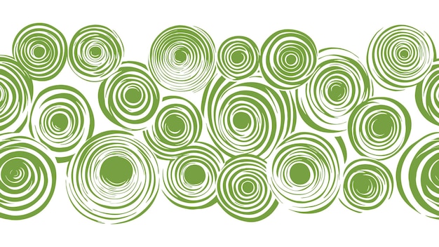 Free vector green hand drawn circles