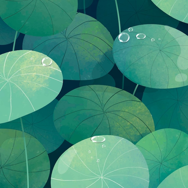 Free Vector green leafy pennyworth background