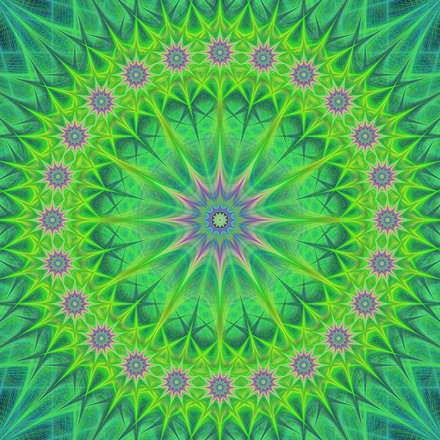 Free Vector green mandala background