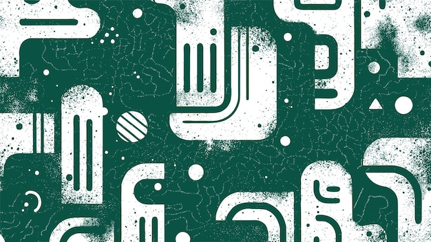 Free vector green maze details pattern