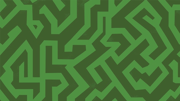 Free vector green maze isometric pattern