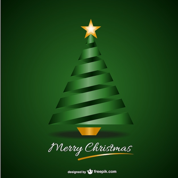 Green merry Christmas background