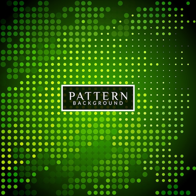 Free Vector green modern background with halftone dots