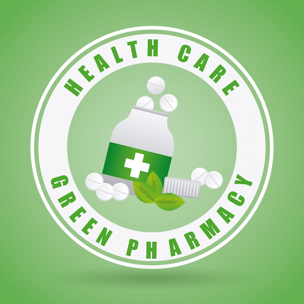 Free Vector green pharmacy design 