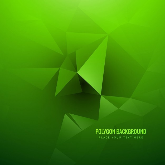 Free Vector green polygonal background