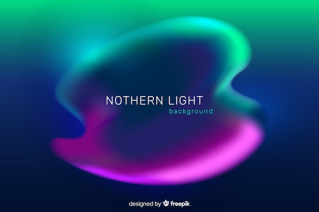 Free vector green and purple northern lights background