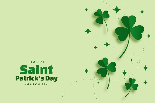 Green saint patricks day festival elegant banner