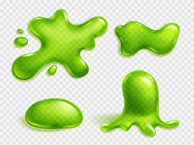 Green slime blob jelly liquid snot stain or glue