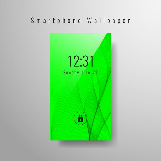 Green smartphone wallpaper