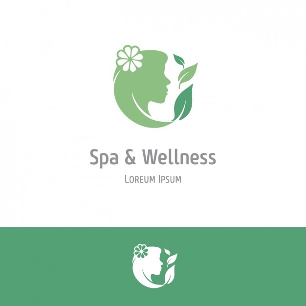 Free Vector green spa and wellness background