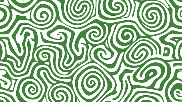 Free Vector green spiral pattern design