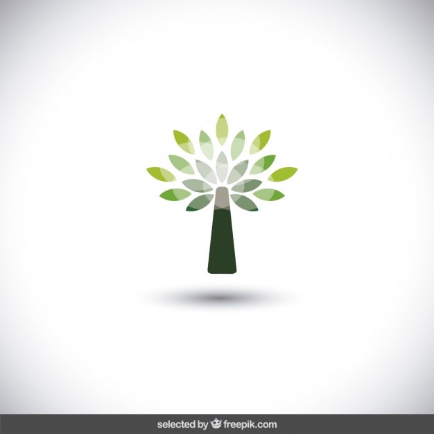 Free Vector green tree logo