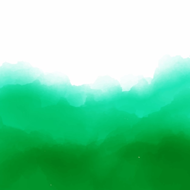 Green watercolor background with space