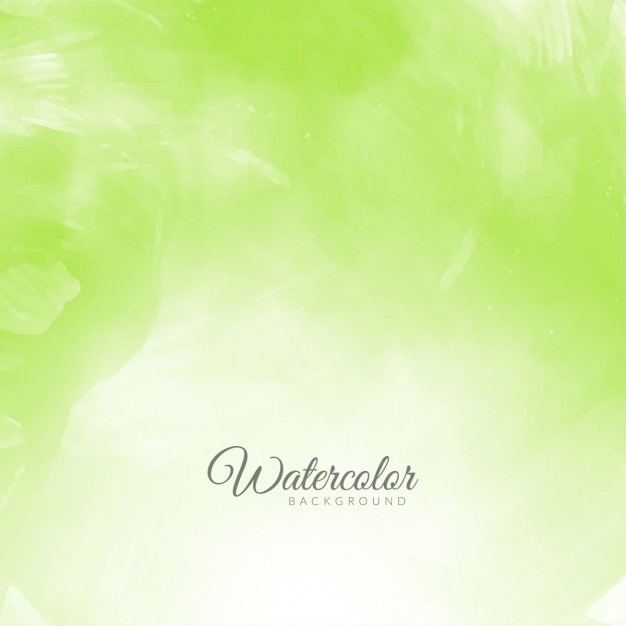 Free Vector green watercolor background