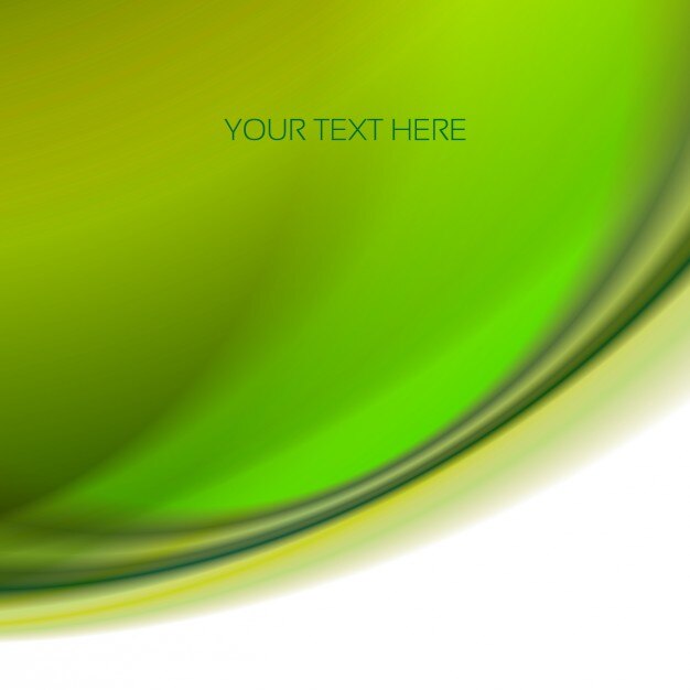 Green wavy abstract background